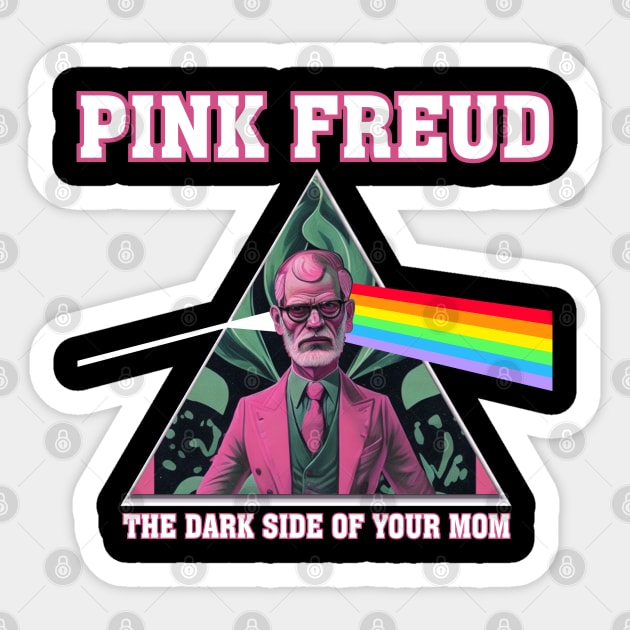 Pink Freud Dark Side Of Your Mom Sticker by candyliu